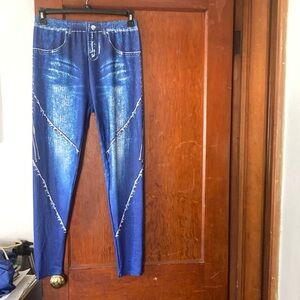 Stretch pants outfits.  Jean look